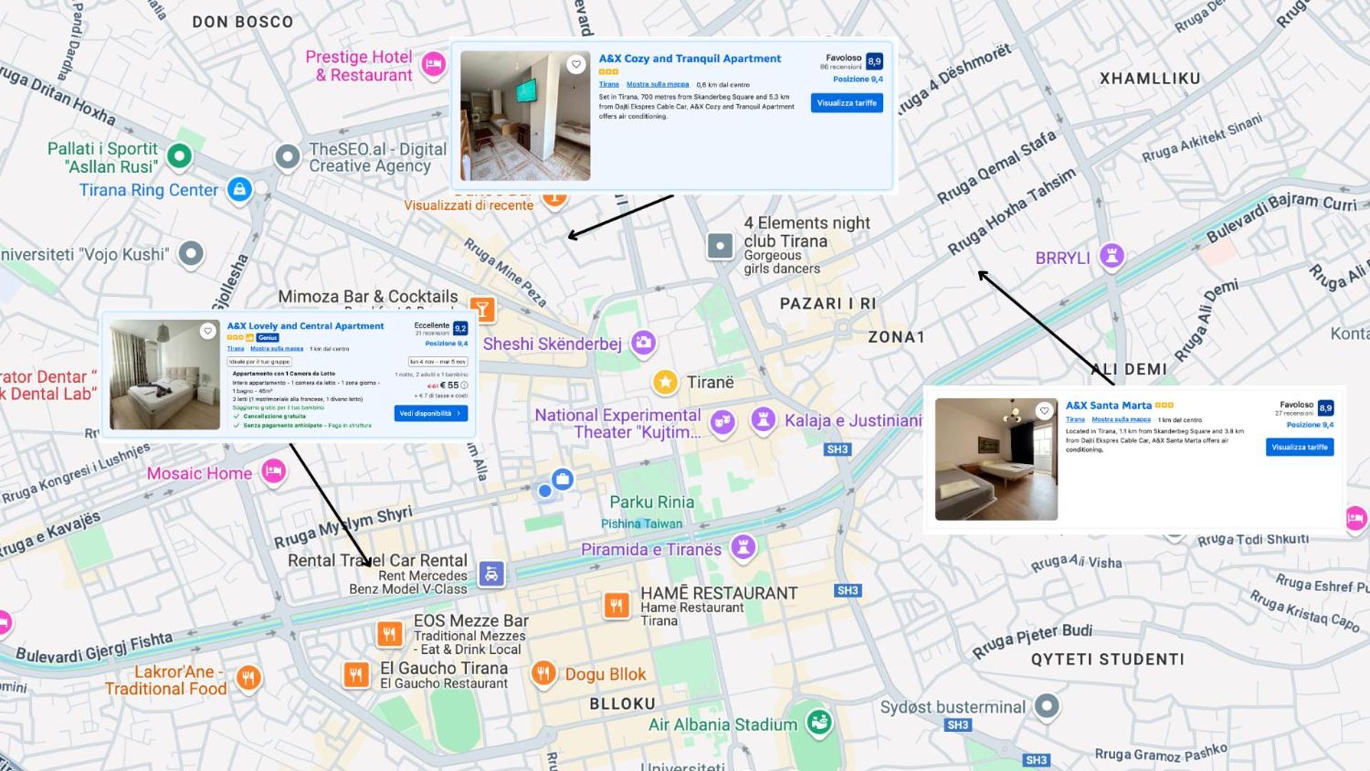 A&X Lovely And Central Apartment - 24H Self Check-In Тирана Екстериор снимка